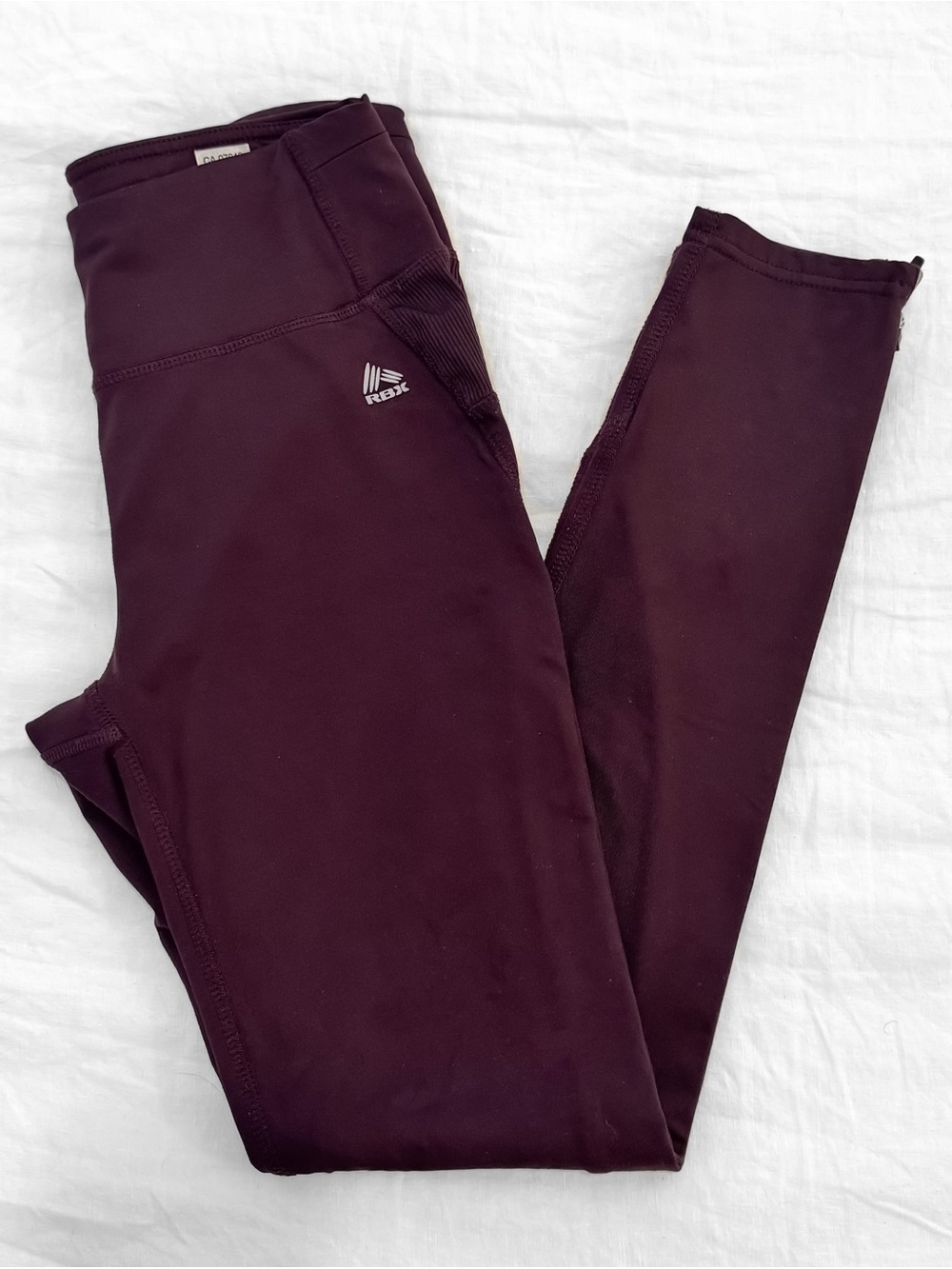 RBX Burgundy Fleece-Lined Leggings